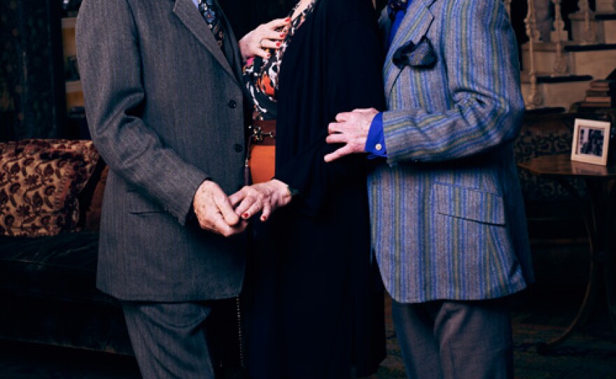 Ian McKellen as Freddie, Frances de la Tour as Violet and Derek Jacobi as Stuart.