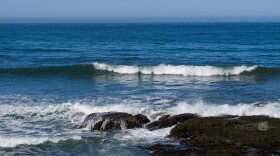 The Pacific Ocean off the coast of California. 