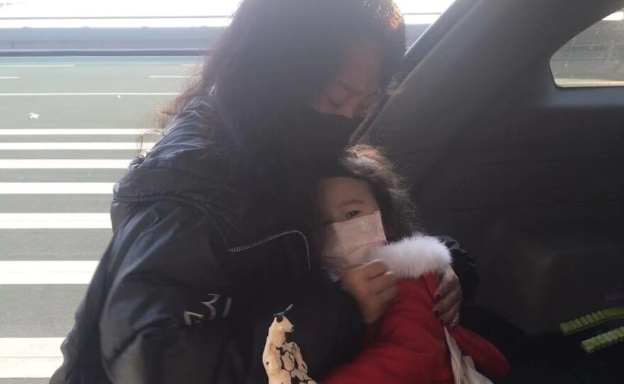 Lee Qiong and her daughter Annabel in this undated photo.