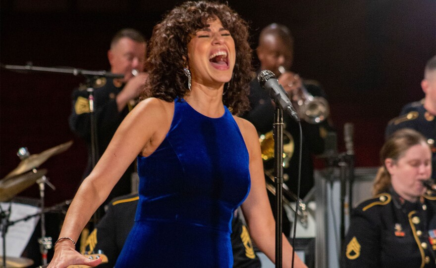Mandy Gonzalez and the U.S. Army Field Band Jazz Ambassadors on "Salute To Service: A Veterans Day Celebration"