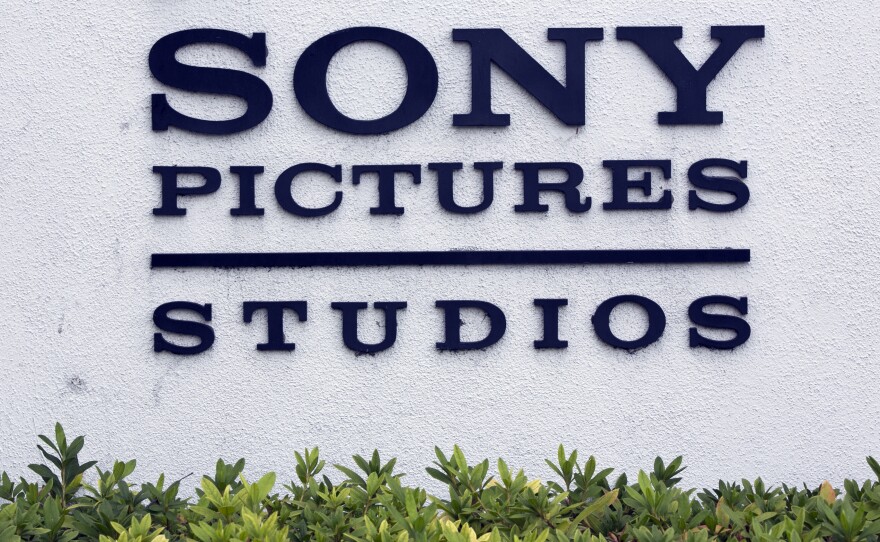 A detail of the Sony Pictures Studios headquarters building is seen in Culver City, Calif. Large amounts of data hacked from Sony last year have been made public online by WikiLeaks