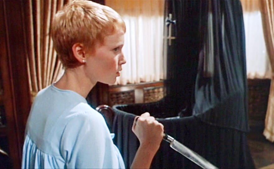 Mia Farrow plays a young mother who begins to wonder who the father of her child is and if he's even human in "Rosemary's Baby," the Day 19 pick in 30 Days of Streaming Horror.