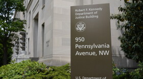 The exterior of the Robert F. Kennedy Department of Justice building is pictured on May 4, 2021, in Washington, D.C.