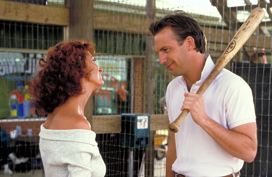 Susan Sarandon and Kevin Costner star in Ron Shelton's "Bull Durham" (1988).