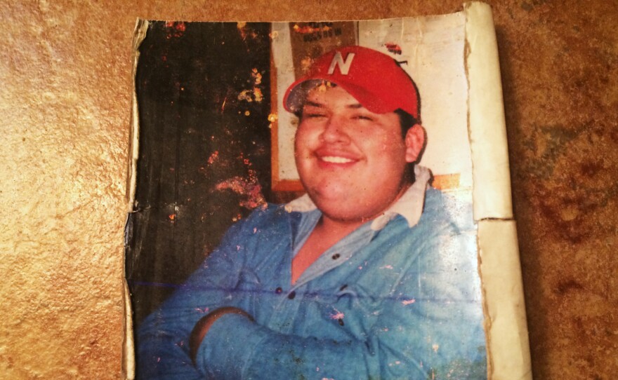 Sabas Sanchez Jr. was better known among his neighbors in Madison Neb., as "Gordo" – Spanish for chubby. He also had an oversized personality. His father keeps this tattered photo in his wallet.