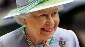 Queen Elizabeth II arrives for an event with The Argyll and Sutherland Highlanders, 5th Battalion, The Royal Regiment of Scotland, in London on Wednesday.