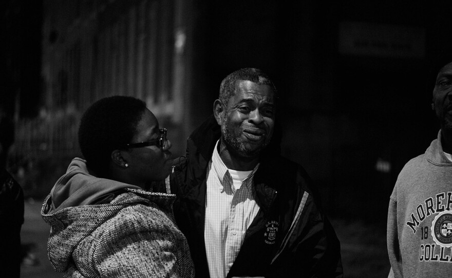 A protest for Tyrone West in Baltimore, Md., in 2016.