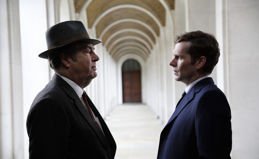 Roger Allam as Fred Thursday and Shaun Evans as Endeavour Morse
