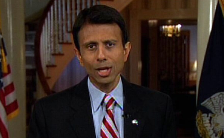 Louisiana Gov. Bobby Jindal delivered the GOP response in 2009 from the governor's mansion in Baton Rouge, La.