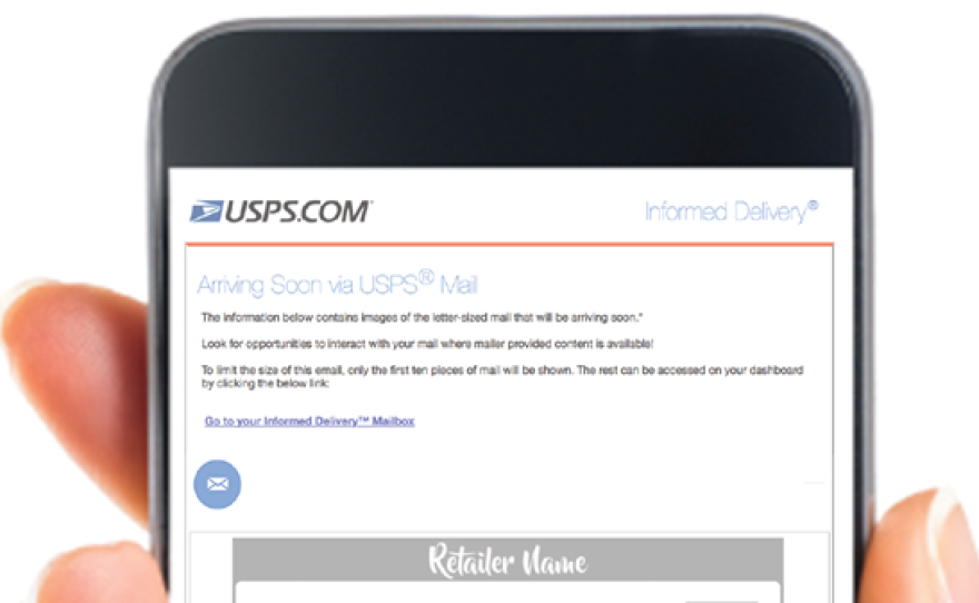 An example of the Informed Delivery email.