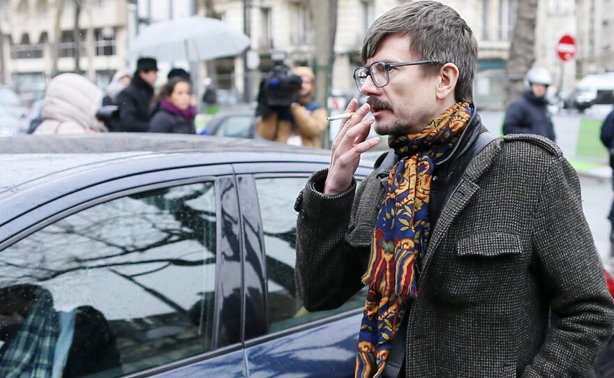 French cartoonist Luz, seen here in January, will leave the satirical magazine Charlie Hebdo this fall.