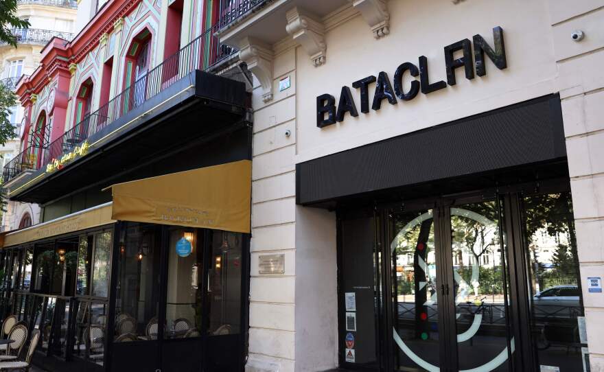 The Nov. 13, 2015, Islamic State terror attacks took place at the Bataclan concert hall, the national soccer stadium and at restaurants and cafes. Twenty men are accused in the attacks that left 130 people dead and hundreds injured.