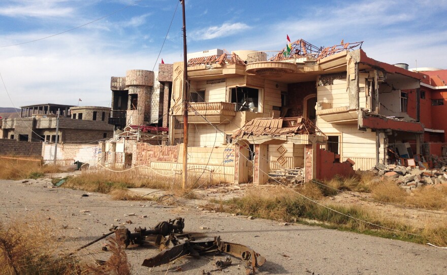 Sinjar city, newly freed from ISIS control by U.S.-backed Kurdish forces, lies in ruins.