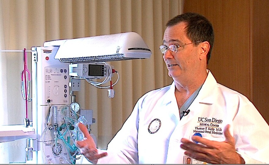 Dr. Tom Kelly, chief of perinatal medicine for the UC San Diego Health System, is shown on Jan. 15, 2016.