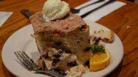 Hobee's famous blueberry coffee cake was invented by Peter Taber in the restaurant's early years is shown in this undated photo. 