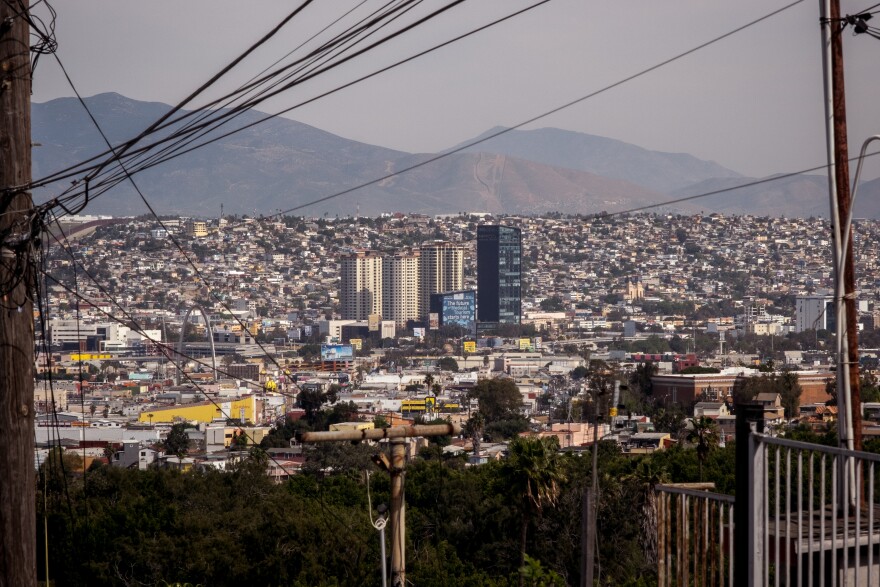 Downtown Tijuana's high rise residential buildings, March 2, 2022.