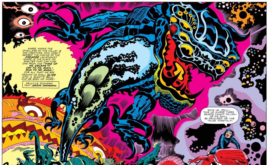 The fourth issue of Jack Kirby’s "Devil Dinosaur" (1978).