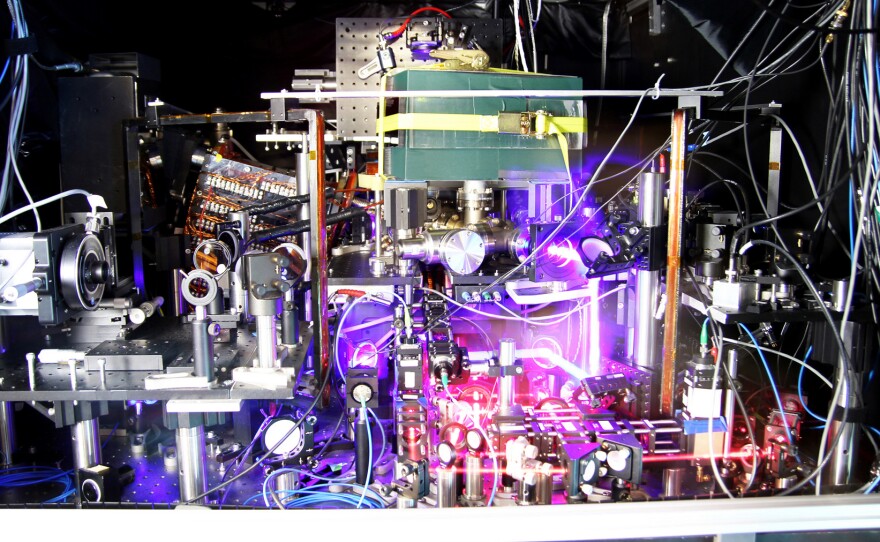 The world's most precise atomic clock is a mess to look at. But it can tick for billions of years without loosing a second.