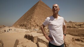Bob Bradley, Manager of the Egyptian National Team, at Giza Pyramids.