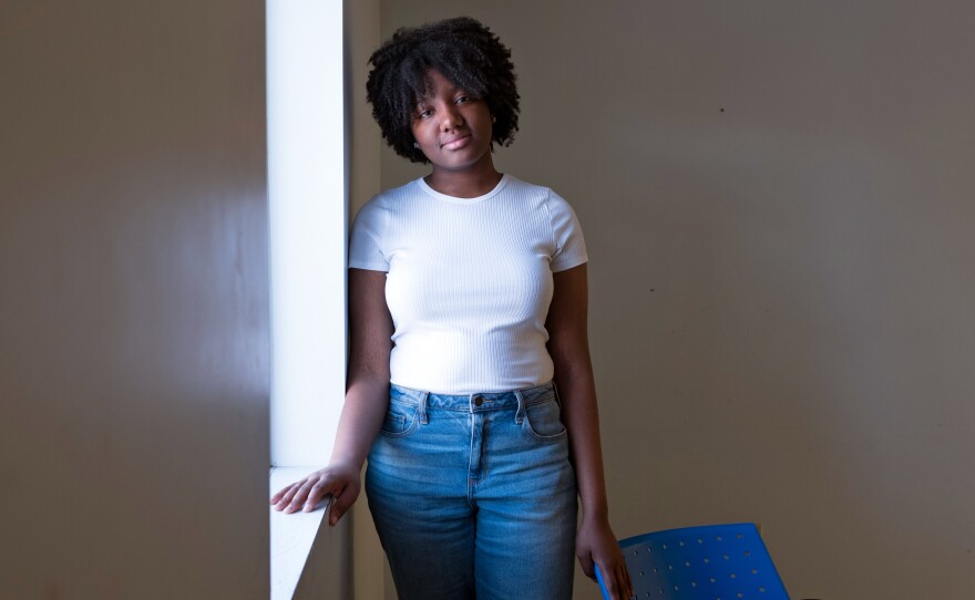 Adeja Wright, 15, is a participant in the after-school Youth Innovation Program in Albany. She attended a private school for a year in a wealthier part of town and realized that just a few blocks from her home, there was a whole other world.