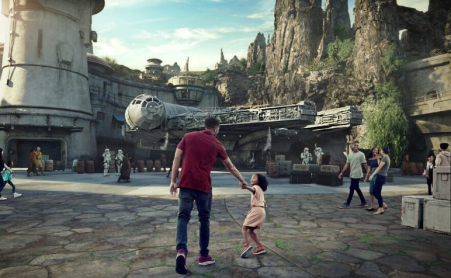 Star Wars: Galaxy's Edge in this undated artist rendering will open May 31, 2019, at Disneyland Park. It will be Disney's largest single-themed land expansions ever.