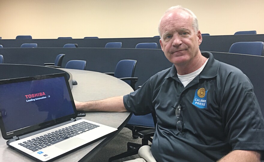 Jim Glennon, a former police officer from Illinois, owns Calibre Press, a major player in the world of police training.