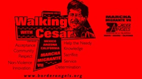 The poster for the 7th annual Marcha Migrante (Immigrant Rights March) which starts Feb. 2 in San Diego. 