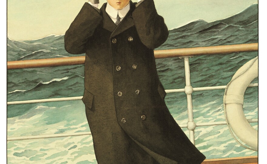 <em>Grandfather's story</em> by Allen Say tells the story of the author's Japanese grandfather when he traveled to America.