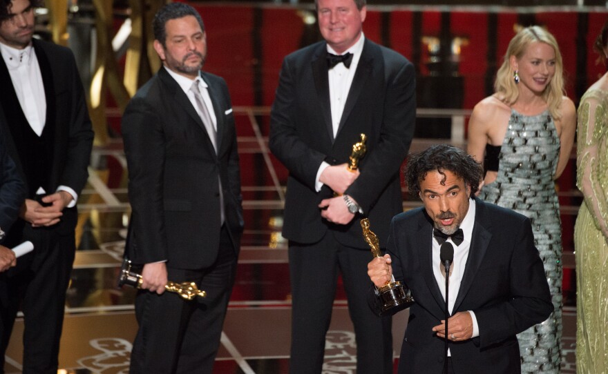 "Birdman" takes home the Best Picture award at the 87th annual Academy Awards, Feb. 22, 2015.