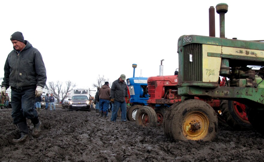 Many farmers are selling unused or out-of-date equipment to make money in a year when grain prices are low.