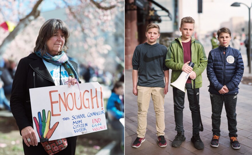 (Left photo) Valerie Linn; (right photo) Ethan Polly (left), Will Jamieson (center), Adam Urbancic (right)