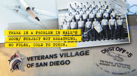 Photo illustration text: There is a problem in male's room / subject not breathing, no pulse, cold to touch.