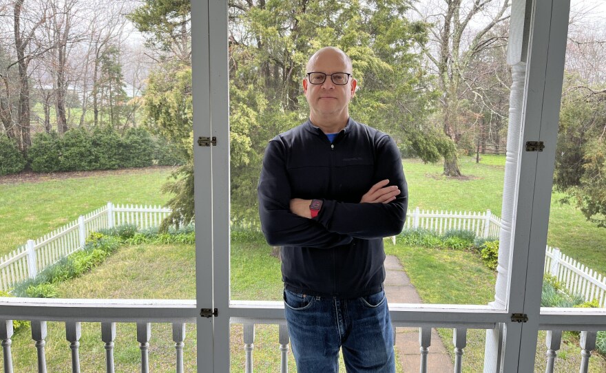 James French, a Montpelier Foundation board member and chair of the Montpelier Descendants committee, pictured at his family home in Orange, Va.