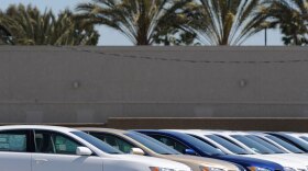 Cars for sale at a Toyota dealership in Torrance, Calif. The automaker faces 89 class-action lawsuits related to its safety recall of millions of cars.
