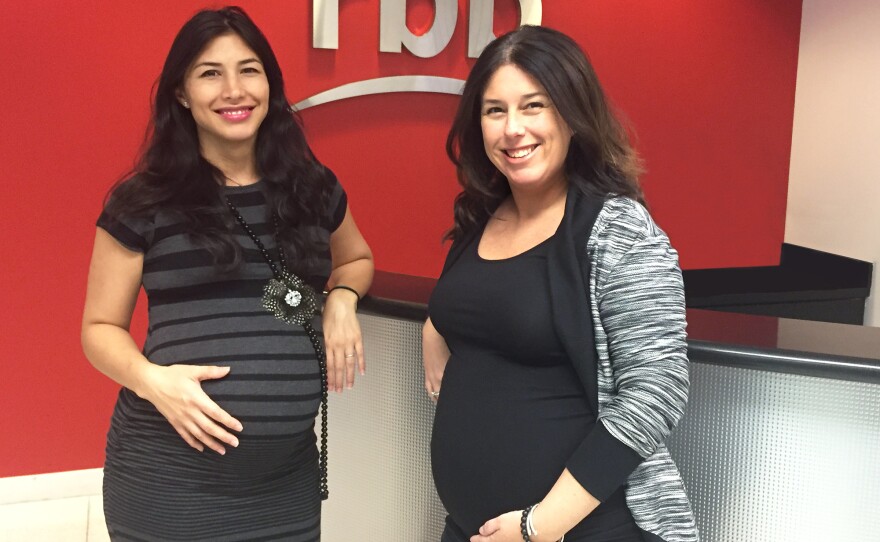 Co-workers Zonnia Knight (left) and Susie Gilden both recently visited a neighborhood in Miami where several cases of locally transmitted Zika were reported.