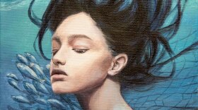A detail of Westview High School senior Alice Zhu's painting, "Oceana," which is part of the San Diego Museum of Art Young Art exhibition, which opens Mar. 26, 2021.
