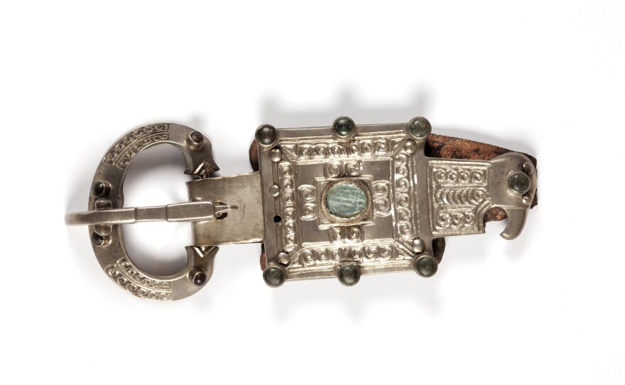 This silver pin was part of the contested display at the Allard Pierson Museum in Amsterdam.