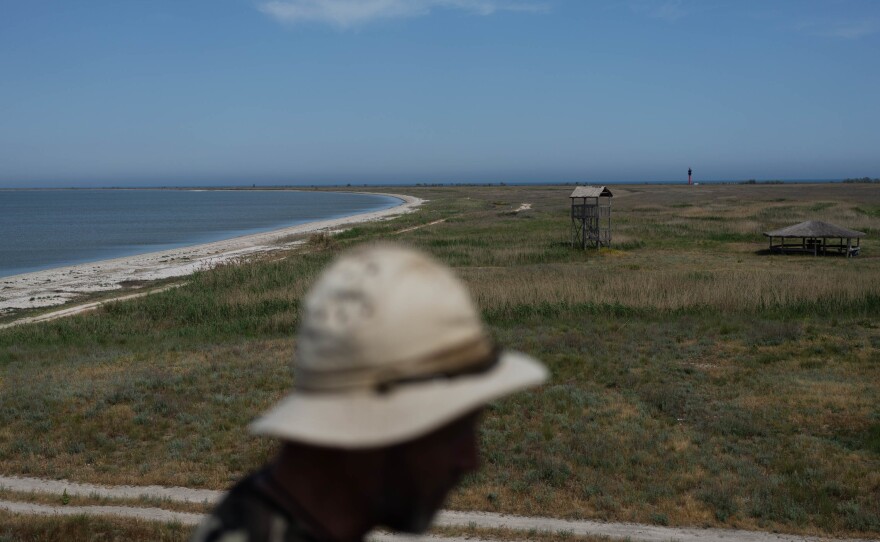 Tuzla Lagoons National Nature Park is one of 55 national parks in Ukraine, Rusev says. Many of them, including the country's largest, the Black Sea Biosphere Reserve near Kherson are now under Russian control.