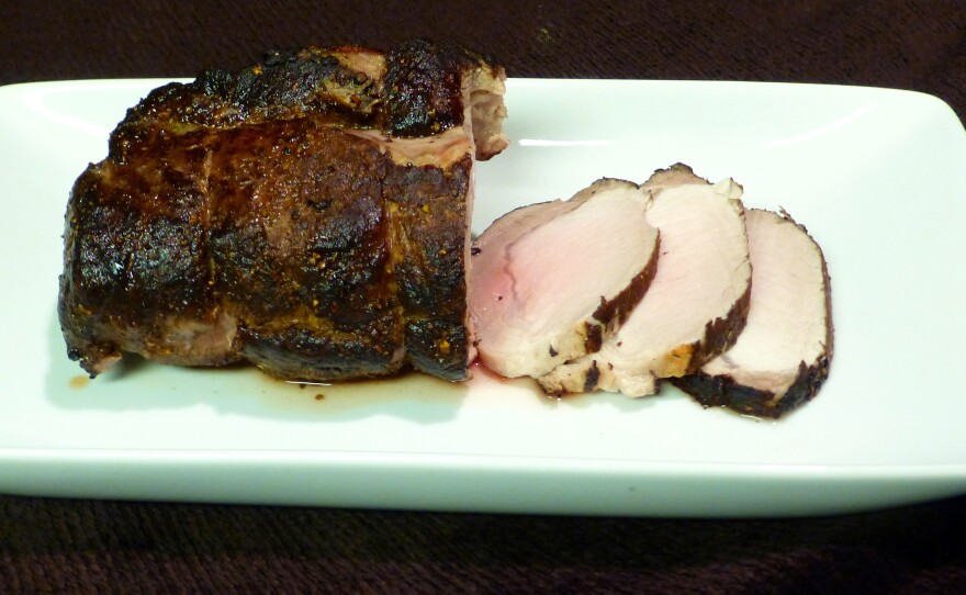 Cocoa-Jerk-Rubbed Pork Loin