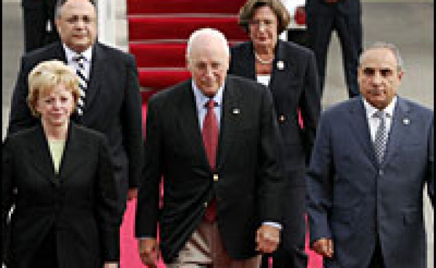 Vice President Dick Cheney arrived in Baku, Azerbaijan, on Wednesday on his first stop of a tour of three ex-Soviet nations. He will also visit Georgia and Ukraine.