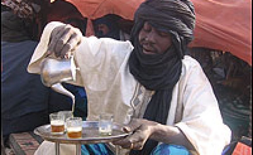 Tea ceremonies are one of the traditions that the Tuareg nomads have held onto. While some Western influences are welcome, some villagers worry their traditions will slowly erode.