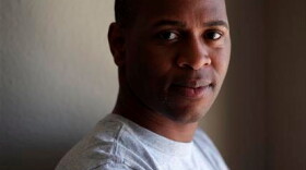 Navy medical corpsman Andrew James, who is now in the U.S. Navy Reserve poses for a picture Friday, July 15, 2011, in San Diego. Gay service members from Army soldiers to Air Force officers are planning to celebrate the official end of the military's 17-year policy that forced them to hide their sexual orientation with another official act - marriage. 