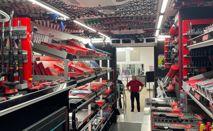 Snap-on franchisees make weekly visits to neighborhood mechanics in custom company vans.  By closely watching mechanics at work, they can identify new tools that might be needed. They also provide credit for mechanics to purchase the tools.