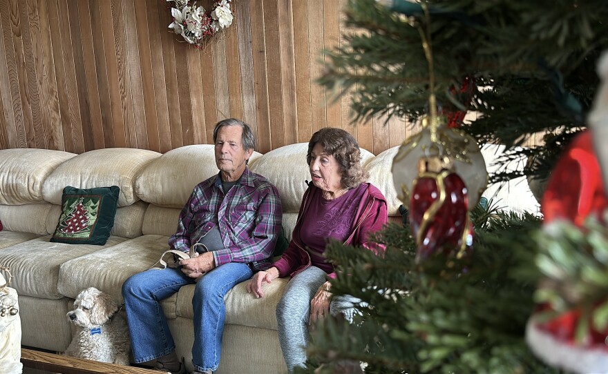 Jeff and Barbara Sikking are shown in the living room of their Clairemont home on Dec, 31, 2024.