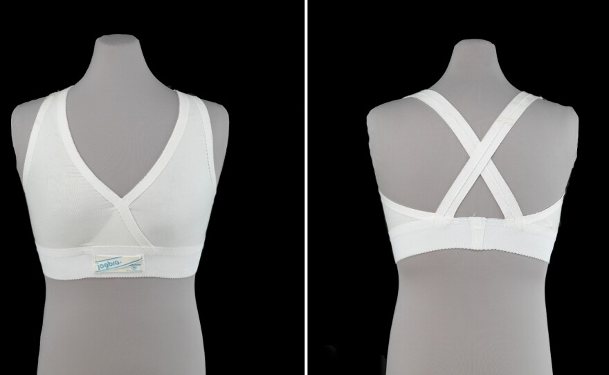 An early sports bra prototype made by Hinda Miller is preserved at the Smithsonian's National Museum of American History in Washington, D.C.
