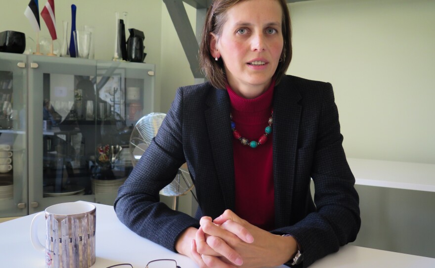 Elizabete Krivcova is a lawyer and activist in Riga who says Latvia's new language law discriminates against ethnic Russians. Born and raised in Riga, says she now feels unwelcome in her own country and is taking part in a lawsuit to stop the Latvian government from implementing the language law.