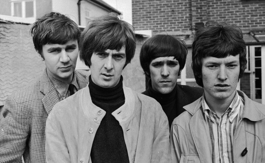 The Spencer Davis Group in 1966 (left to right), Pete York, Spencer Davis, Muff Winwood and Steve Winwood. Davis died Monday at the age of 81.