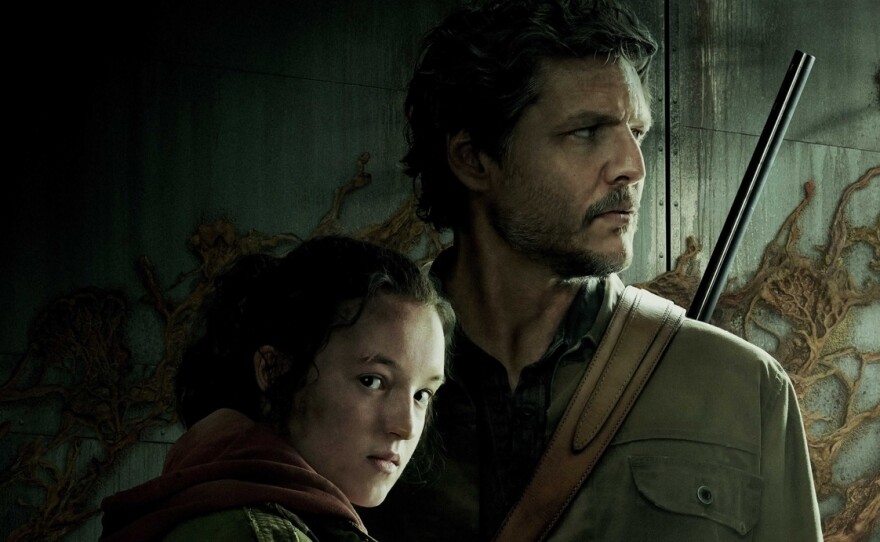 Bella Ramsey and Pedro Pascal in HBO's The Last of Us.