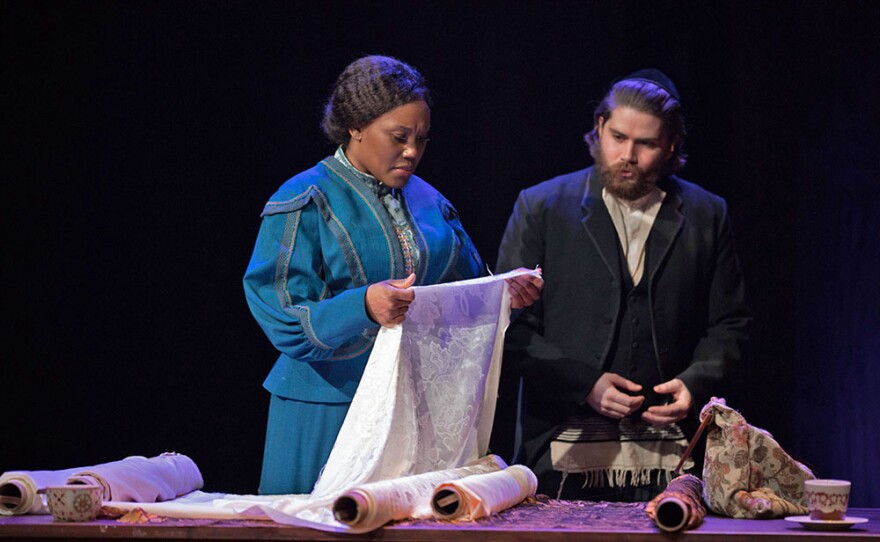 Kearstin Piper Brown and Arnold Livingston Geis in GREAT PERFORMANCES "Intimate Apparel.”