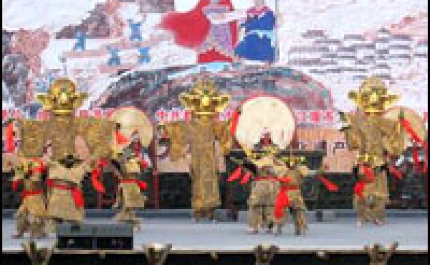 Third century B.C. Chengdu governor Li Bing is credited with helping the Sichuan province flourish by building the Dujiangyan irrigation system, completed in 256 B.C. This photo was taken during a festival honoring Li in April, before the earthquake hit.